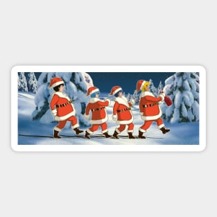 Roy, Max, Rick, Ben Happy Christmas Sticker